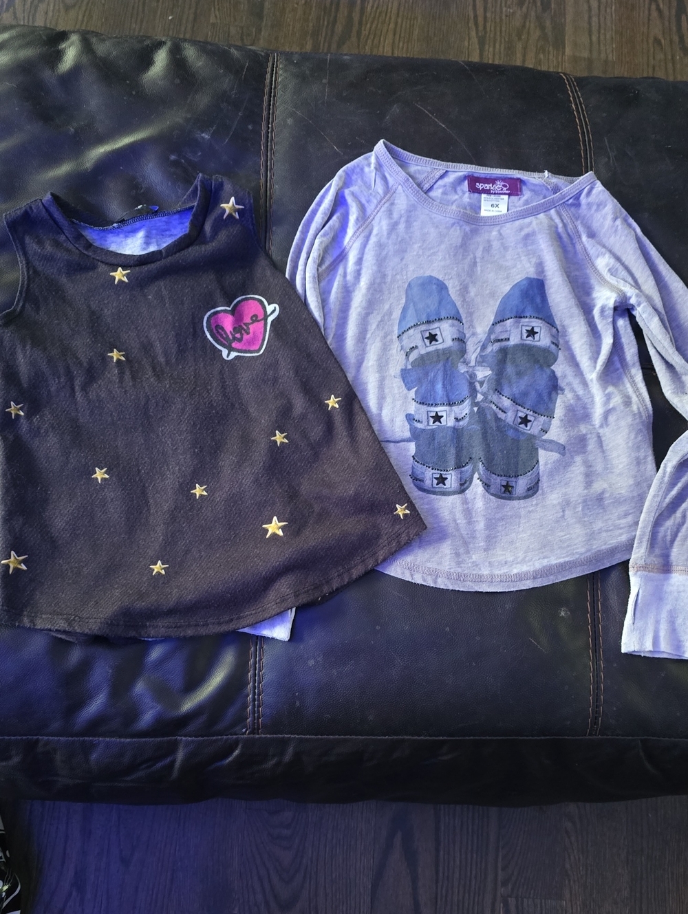 Purple Long-Sleeve Graphic Tee for Kids